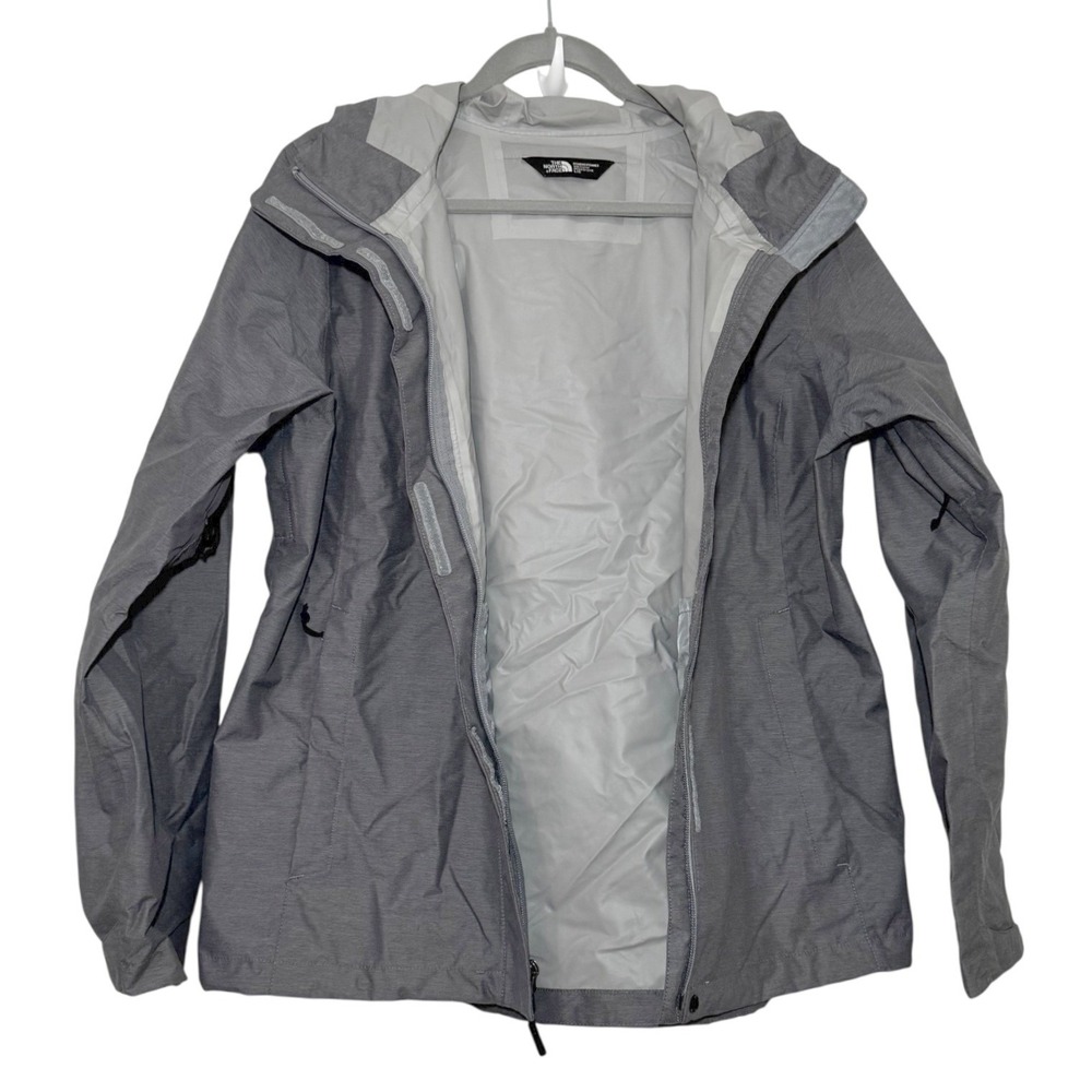 The North Face Women Venture 2 Jacket Gray Rain Shell Packable‎ NF0A2VCR Large - Picture 8 of 12